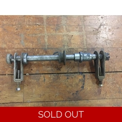 1983-85 Suzuki GS700E GS750E GSX750E Rear Axle with Tensioners and Collars 61410-31300 64711-31300