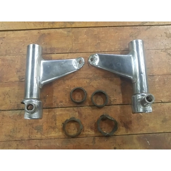 1982 Honda CB650SC Nighthawk Fork Ears Headlight Brackets 51606-460-840 51602-460-840