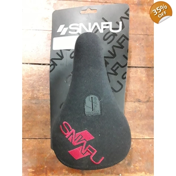 Snafu Fat Pivotal Saddle Black Red