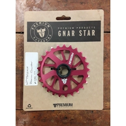 Premium Products Gnar Star Front BMX Sprocket 25T Red