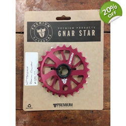 Premium Products Gnar Star Front BMX Sprocket 25T Red