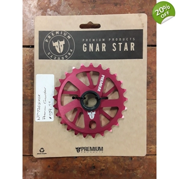 Premium Products Gnar Star Front BMX Sprocket 25T Red