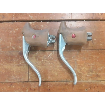 Dia-Compe 144C Red Dot Road Brake Lever Set with Hoods