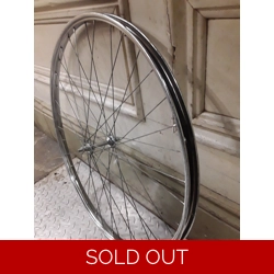 26x1 3/8 ISO590 Serrated Sidewall Front Wheel Chrome - NOS