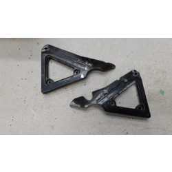 1982-83 Yamaha XJ650L Seca Turbo Passenger Foot Peg Frame Brackets 16G-27443-00-00 16G-27442-00-00
