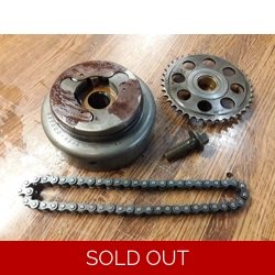 1978-79 Kawasaki KZ750B Twin Starter Clutch, Chain and Rotor