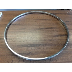 27x1 1/4 Chrome Steel Road Rim 36H - NOS