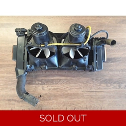1983-85 Honda VF750F Interceptor Large Radiator with Dual Cooling Fans