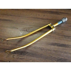 Glider Vintage Front Fork 26 x 1 3/8in Gold with Headset