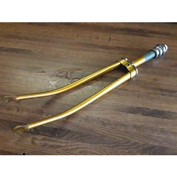 Glider Vintage Front Fork 26 x 1 3/8in Gold with Headset