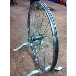 24x1 3/8 ISO 540 Chrome Steel Nankai Coaster Wheel - NOS