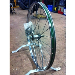 24x1 3/8 ISO 540 Shimano Rigida Superchromix Steel Rear Coaster Wheel - NOS