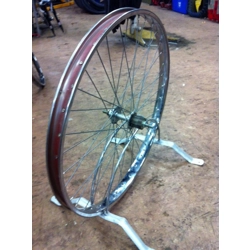 26x1.75 ISO 559 Chrome Steel Rear Shimano Cassette Wheel - NOS