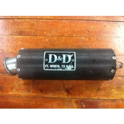 D&D Carbon Wrapped Exhaust Muffler for 2in Pipe