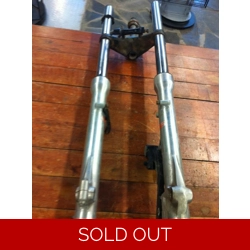1982-83 Honda CB750SC Nighthawk Front Fork Legs and Steering Stem 51400-ME1-671 51500-ME1-671