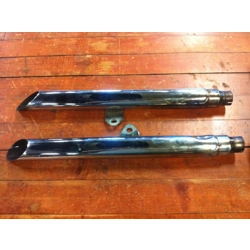 Slip-on Straight Pipes 1 1/2in Non-baffled - Pair