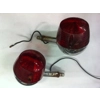 1971 Suzuki T250 Hustler Rear Turn Signals Red - Pair