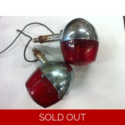 1971 Suzuki T250 Hustler Rear Turn Signals Red - Pair