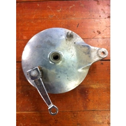 1965-71 Suzuki T20 TC250 Scrambler T250 Hustler Rear Brake Drum Plate and Actuator 64210-11000