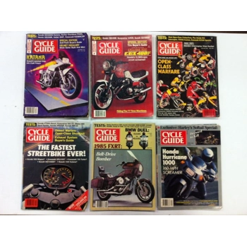 Cycle Guide Magazines '81-'87 Lot of 9