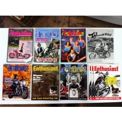 Harley Women Magazine '93-'95 - Lot of 3 plus Women On Wheels and Enthusiast - 10 Total