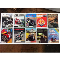 Assorted '80s Motorcycle Magazines - Lot of 10