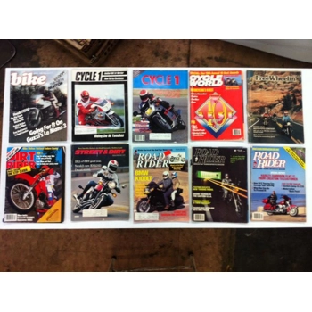 Assorted '80s Motorcycle Magazines - Lot of 10