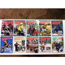 Canadian Biker Magazine January '99 - December '99 - Lot of 10