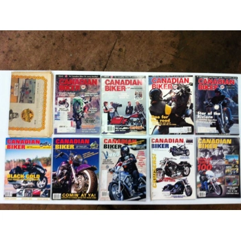 Canadian Biker Magazine May '83 - October '02 - Lot of 10