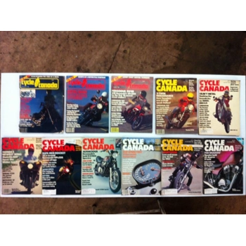 Cycle Canada Magazine January '81 - December '82 - Lot of 11