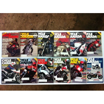 Cycle Canada Magazine March '81 - December '84 - Lot of 12