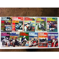 Cycle Canada Magazine January '87- Nov/Dec '87 - Lot of 11