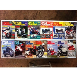 Cycle Canada Magazine March '87- Nov/Dec '88 - Lot of 13