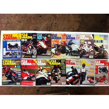 Cycle Canada Magazine January '88- Nov/Dec '89 - Lot of 14