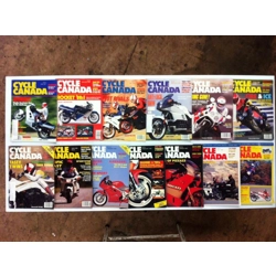 Cycle Canada Magazine April '87- Nov/Dec '90 - Lot of 13