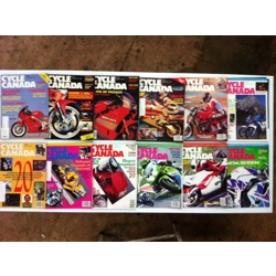 Cycle Canada Magazine January '90- Nov/Dec '91 - Lot of 12