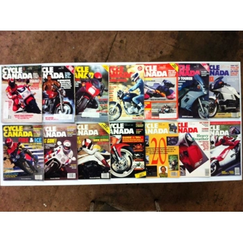 Cycle Canada Magazine October '84 - August '91 - Lot of 14