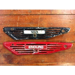 1977-83 Yamaha DT100 MX100 Enduro Exhaust Heat Shield 1T9-14718-00