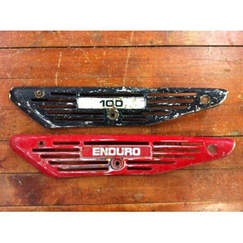 1977-83 Yamaha DT100 MX100 Enduro Exhaust Heat Shield 1T9-14718-00