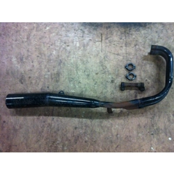1983-89 Kawasaki ZX550A GPZ550 Right Exhaust Headers Flanges Muffler 18001-1495 18049-1220