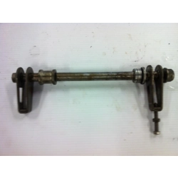 1982-83 Honda CBX400F CBX550F Rear Axle with Tensioners and Spacers 42301-MA6-000 40543-MA6-000