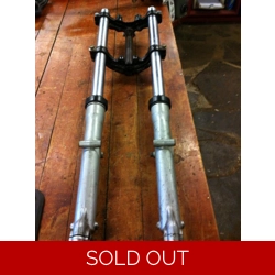 1973-74 Kawasaki F7 175 Enduro Complete Front Fork Assembly