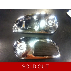 1972-75 Honda CD175 Fuel Tank Side Covers Panels Knee Pad - Pair