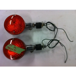 1982 Honda CB650SC Nighthawk Rear Signal Lights with Posts 33650-377-671 90155-460-840 90156-460-840