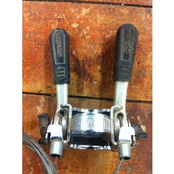 Suntour UB-10 Aluminum Plastic Tipped Friction Stem Shifter Set - NOS