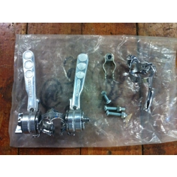 Shimano Fingertip Down Tube Shifter Set with Hardware - NOS