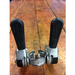 Suntour PDL-S Power Shifter Ratcheting Friction Down Tube Shifter Set - NOS