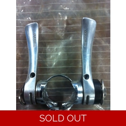 Shimano S424 12 Speed Indexed Down Tube Shifter Set - NOS