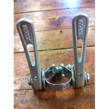 Suntour LD-2300 Aluminum Friction Down Tube Shifter Set - NOS