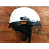 Vintage Motorcycle Helmet with Tinted Flip Visor circa 1964